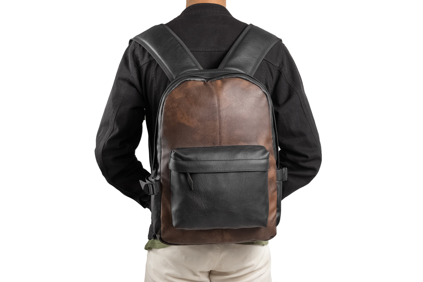 Ar leather backpack