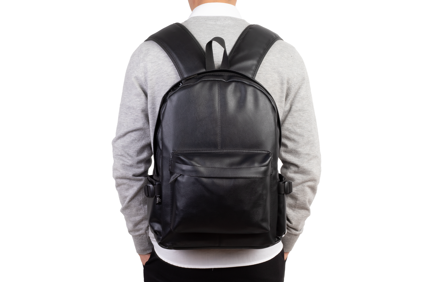 Ar leather backpack
