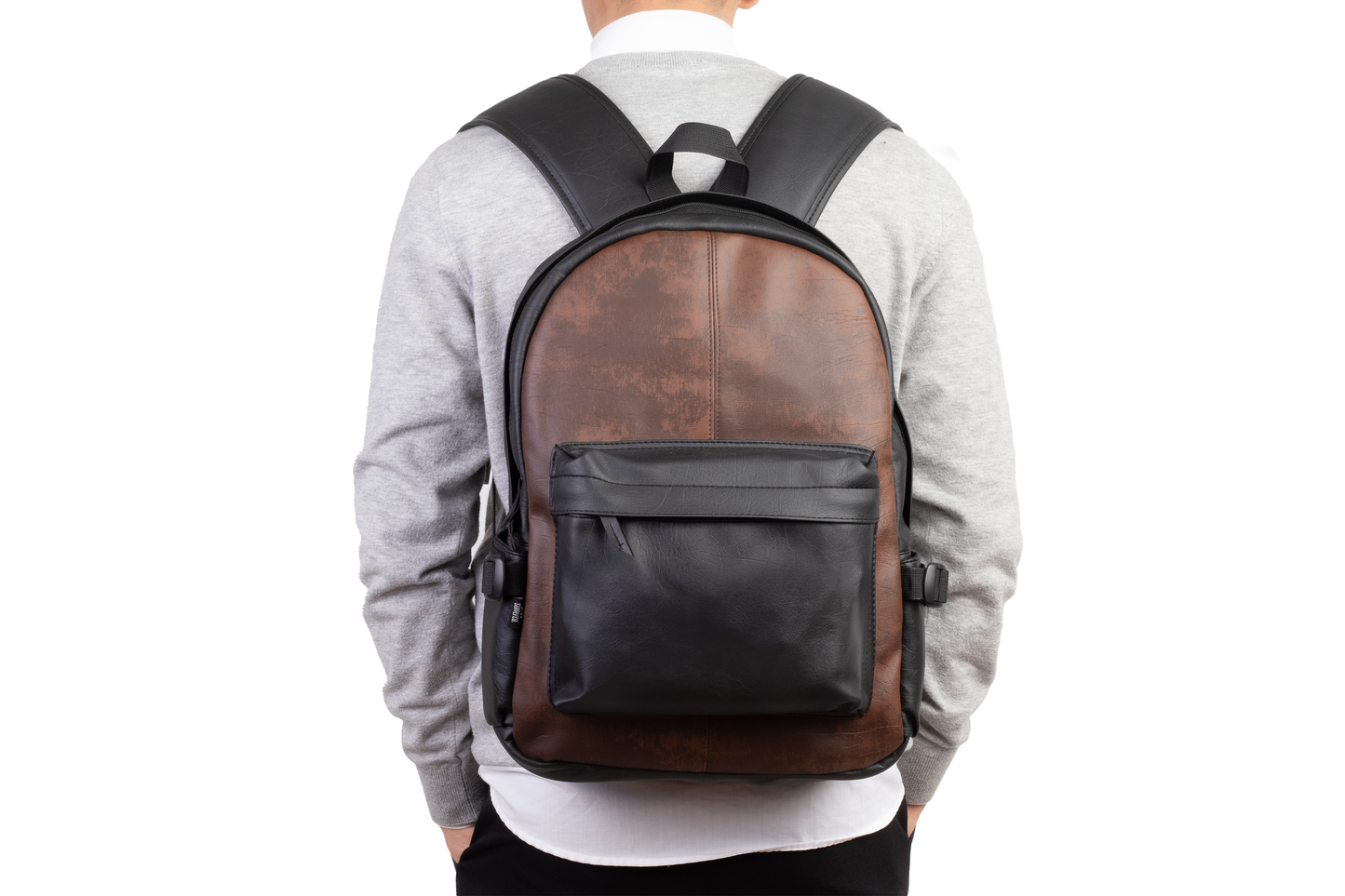 Ar leather backpack
