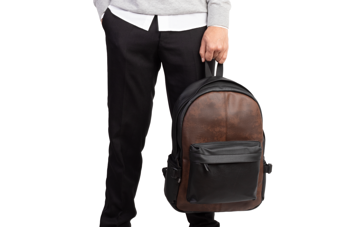 Ar leather backpack
